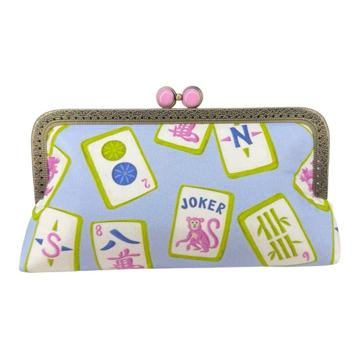 Kiki & Syds - Wholesale Clutch Bag - Women's - Kiki & Syds MIDI Clutch Purse - Mahjong Mischief2