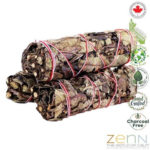 International Gifts Ltd. - Vente Bâton de sauge - Zenn Sauge Noire Bio 4`` (Non Emballé)-0160