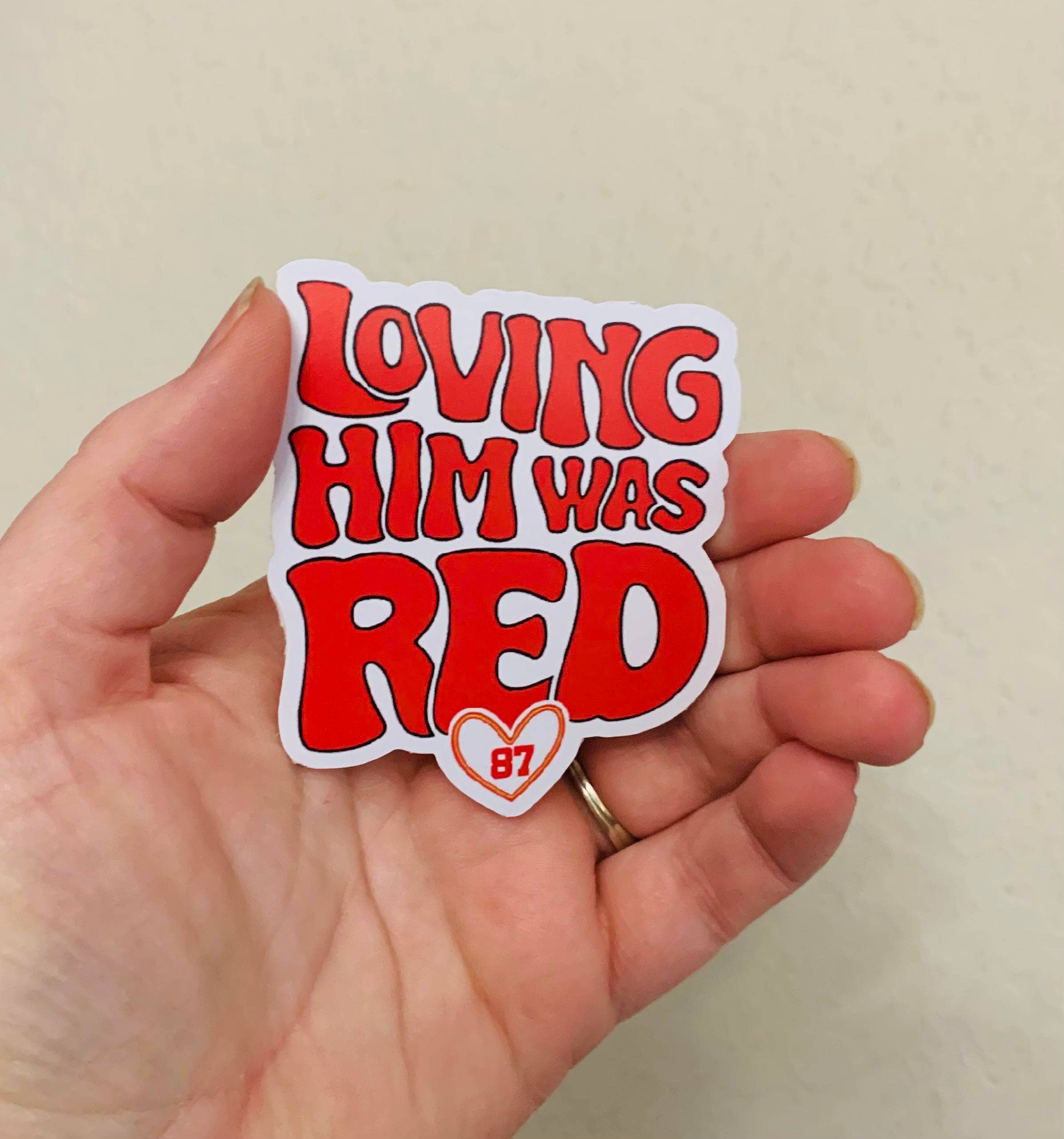 Oily Graphic Creations - Wholesale Sticker - Loving Him Retro Font- Taylor & Travis Stickers/Magnet