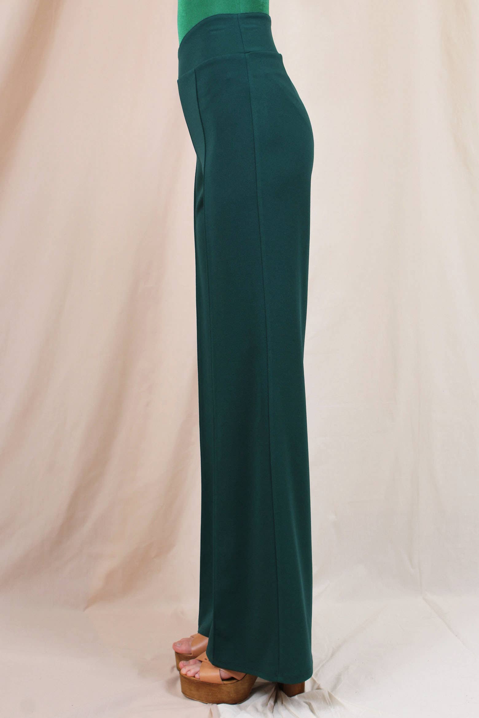 Fore Collection - Wholesale Pants - Women's - DRESSY HIGH WAISTED V CUT PINSTRIPE TROUSERS -PD5710F09