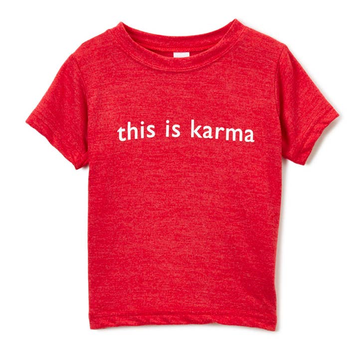 esto es karma tee- rojo para venta al por mayor de Loralin Design