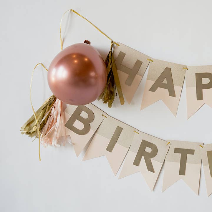 HAPPY BIRTHDAY PINK BANNER for wholesale by Crea stationery