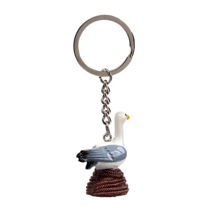 Puckator Ltd – wholesale Keychain – Unisex – Seagull Buoy Seagull on Rope Keyring