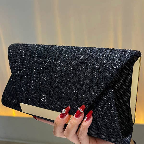 ShieldChic - Wholesale Clutch Bag - Women's - Chains Contrast Color Sequined Split-Joint Evening Bags&Clutches8