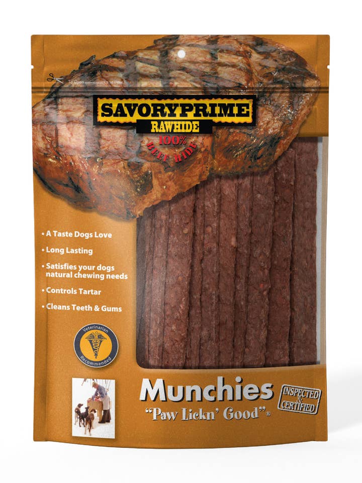 5” Munchie Strips Oksekød 36/pk for engroshandel hos Savory Prime