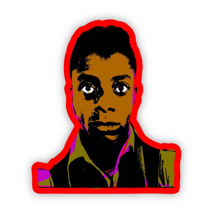 CheerNotes Greeting Cards & Stationery - Wholesale Sticker - Jimmy | Stickers | Young Baldwin Pop Art |  Black Literary 0