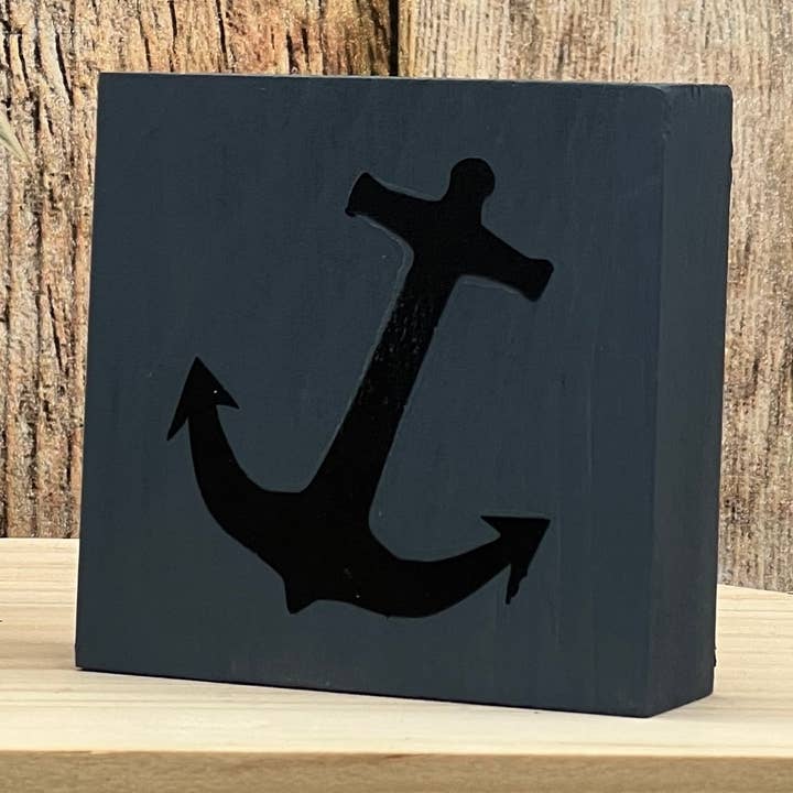 Bloc en bois recyclé Anchor Mini pour la vente par Running Blynd