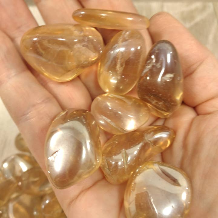 Keystone Crystals - Wholesale Spirituele steen/kristal - Mandarijn Sunshine Orange Aura tuimelde 1 pond