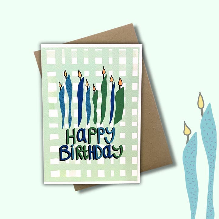 'Happy Birthday' Candles - CHECK CARD for wholesale by Calla Collective