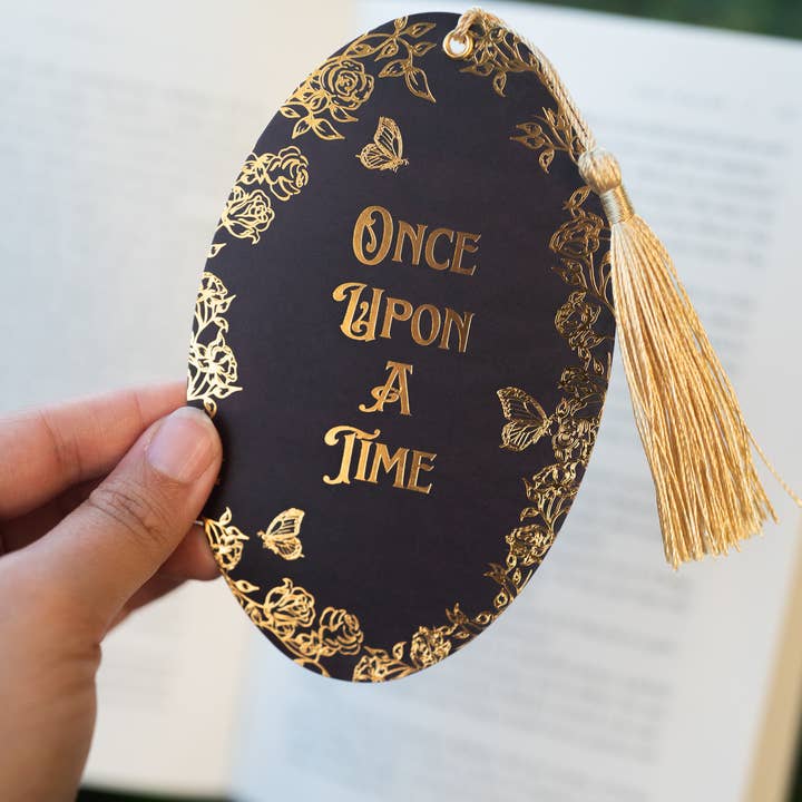 The Bookish Atelier – wholesale Bookmark – Once Upon a Time Gold Foil Bookmark | Bookish Romantasy
