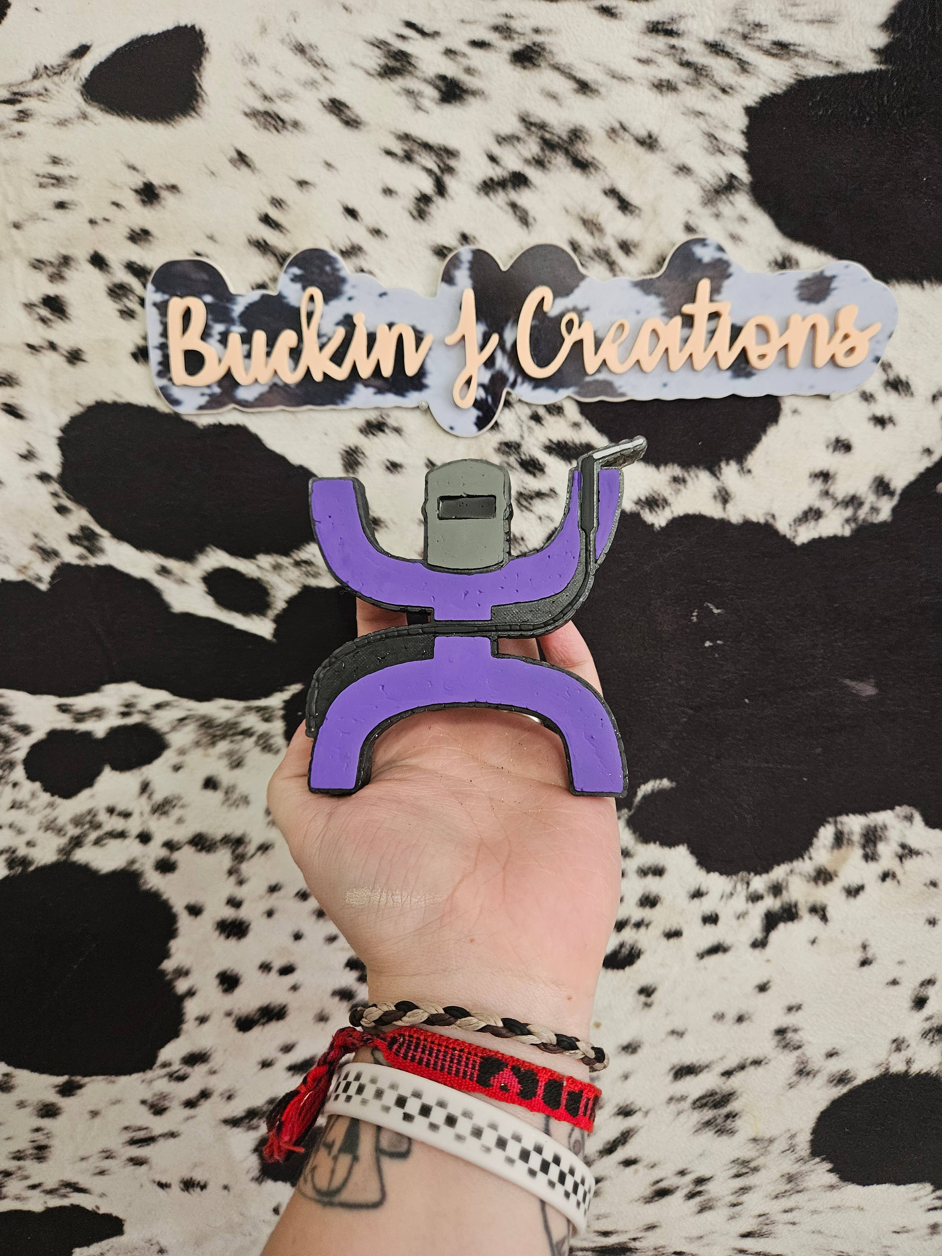 Buckin J Creations - Wholesale Car Freshener - Women's - Hooey Welder Blue Collar Handmade Car Air Freshener2