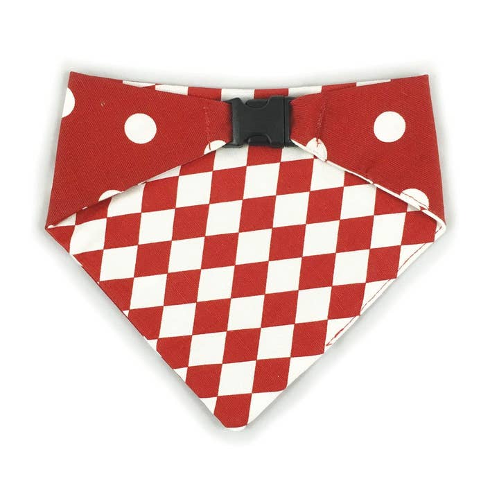 Uptown Pups Reversible Bandana - Red for wholesale by Uptown Pups