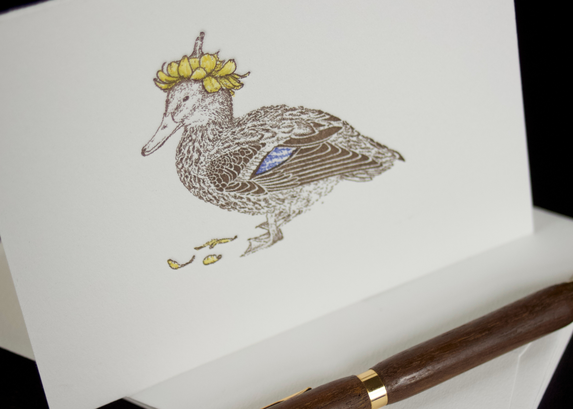 Ancesserie Letterpress - Vendita all'ingrosso Set di cartoleria/cancelleria - Carte per appunti Duck3