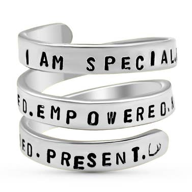 Camilla Limón - Wholesale Band/Stacked Ring - Affirmation Wrap-Around Ring