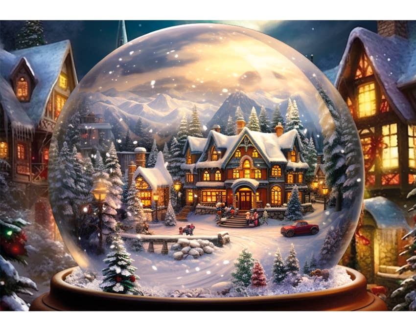 Wentworth Puzzles – wholesale Puzzle – Adult – Snow Globe Village1
