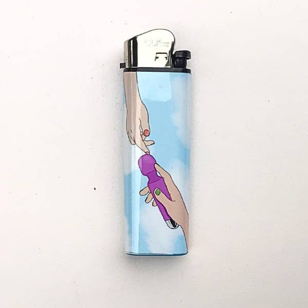 Vibrator Handmade Art Lighter for wholesale by Vivrant Vixen