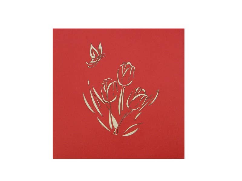 RF Distribution - Wholesale Everyday Greeting Card - Origami SURPRISE BOUQUET OF ROSES1