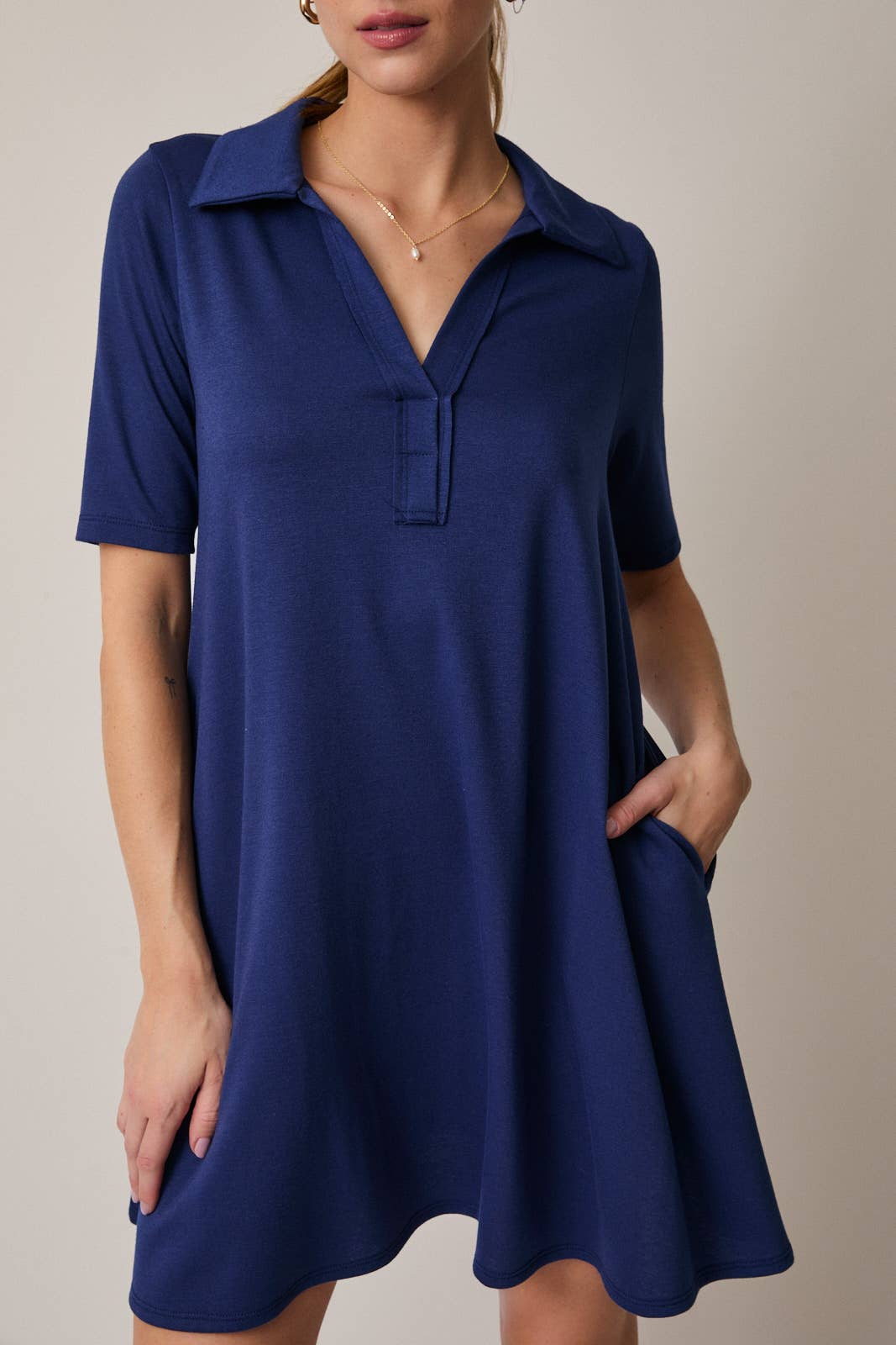 GILLI - Vente Robe – femme - Robe polo mini à manches mi-longues18