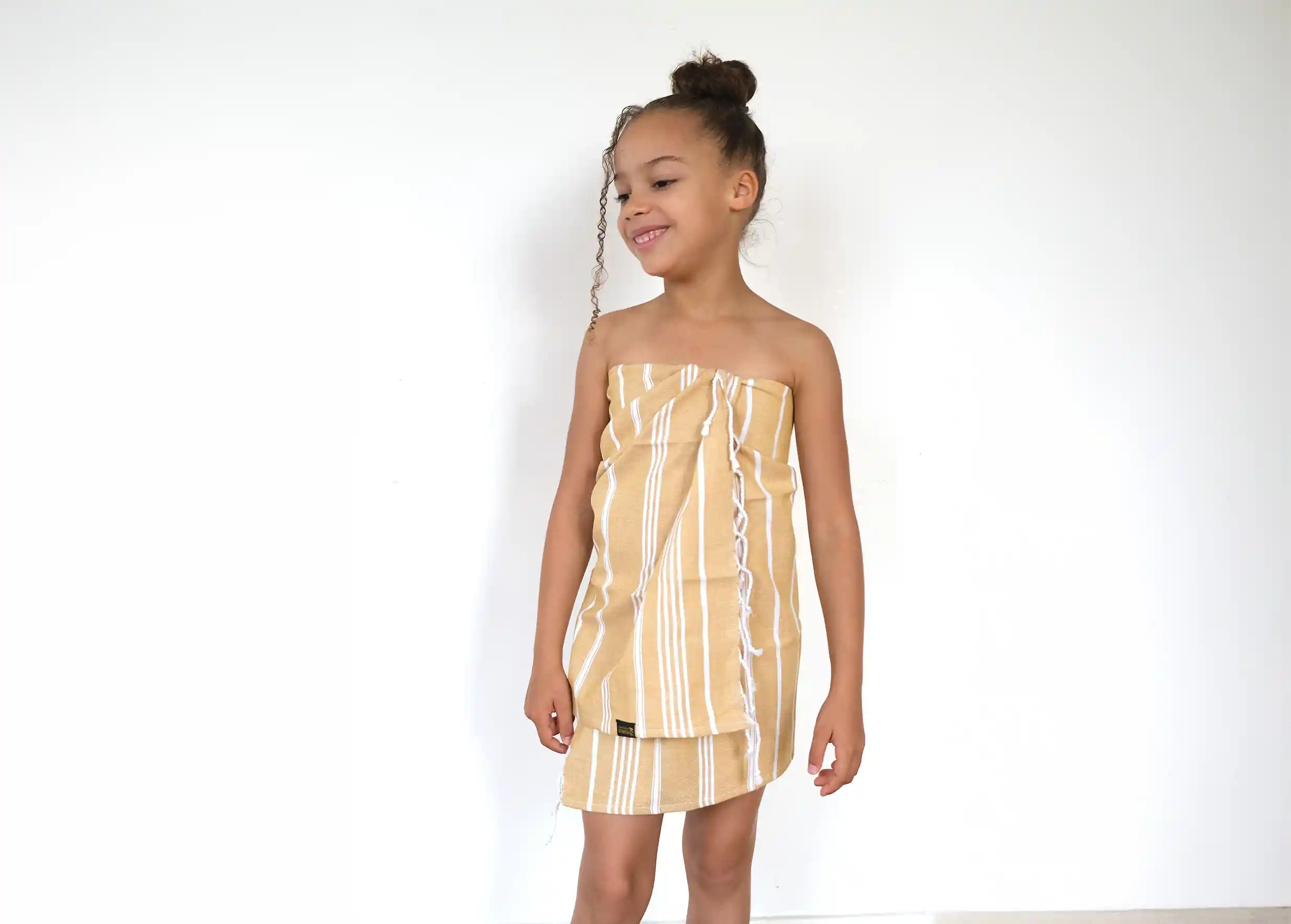 Karawan Authentic – wholesale Bath towel – ORGANIC COTTON FOUTA -HAMMAM Collection-Color GOLDEN YELLOW2