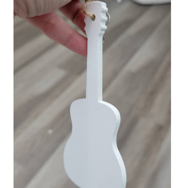 Map Mom - Wholesale Ornament - Guitar Shaped Wood Ornament with Map -Custom Location!2