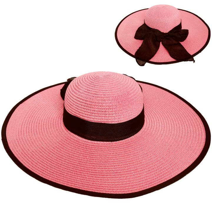 SP Sophia Collection - Wholesale Straw Hat - Women's - Floppy Oversized Wide Brim Straw Woven Sun Hat 8