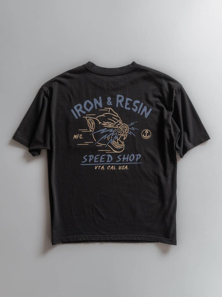Speed Shop Pocket Tee for wholesale by Iron & Resin