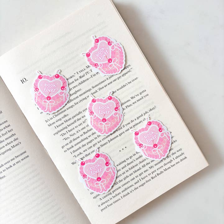 Fleurs on Sunday – wholesale Sticker – Book Lover Vintage Cake Sticker2