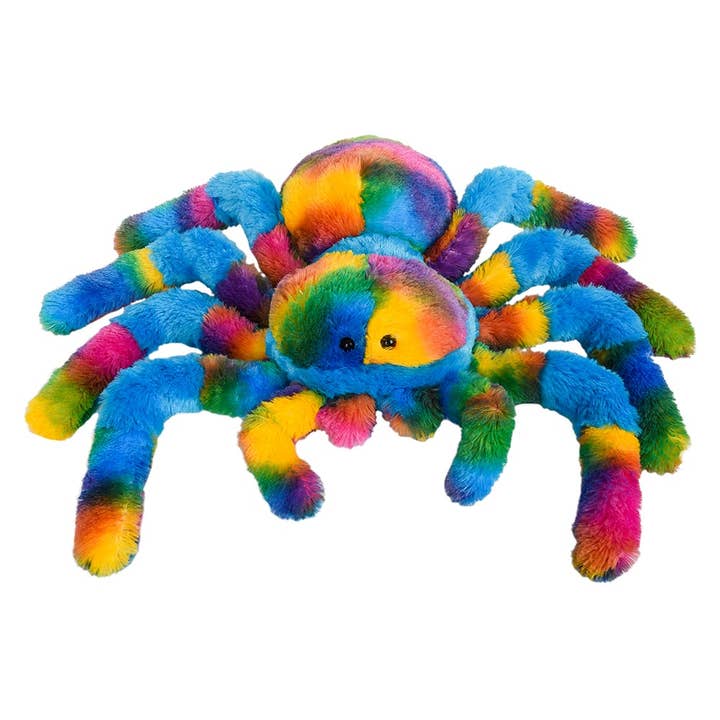 La Luna Bella - Toys - Wholesale Stuffed/Plush Toy - Kids & Baby - 13" RAINBOW SPLATTER SPIDER LLB Plush Toys