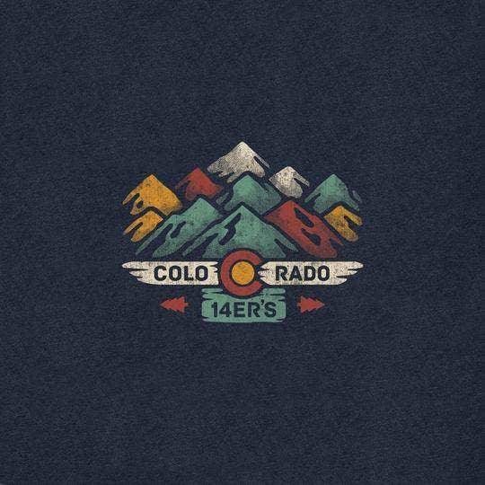 YoColorado - Wholesale Screen Printed T-Shirt - Unisex - T-Shirt - Unisex Colorado 14er Short Sleeve