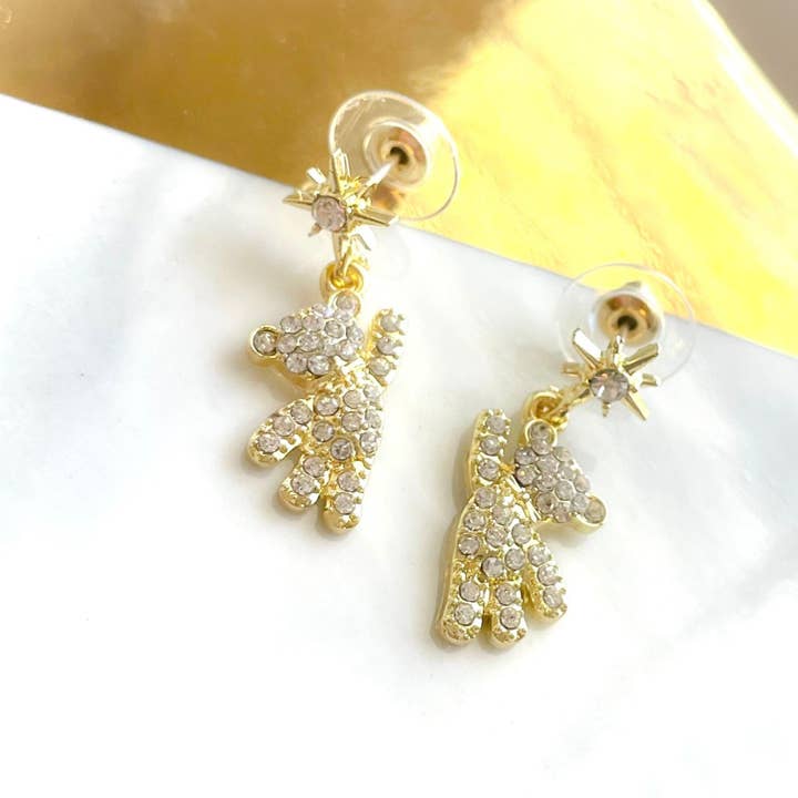 Orecchini Flying Teddy per la vendita all'ingrosso da parte di Holicca