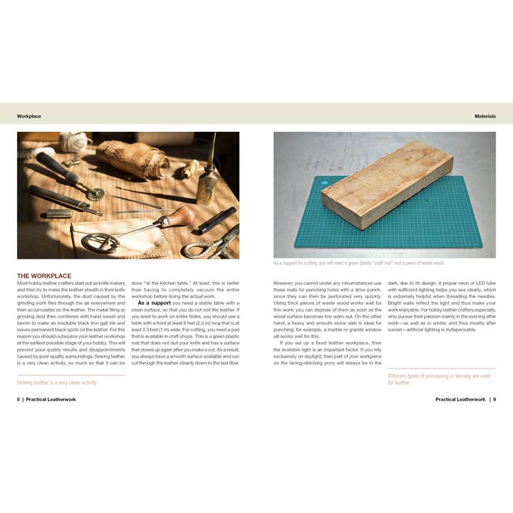 Schiffer Publishing - Vente Crafts, Hobbies & DIY - Maroquinerie pratique : découpe, couture, finition et réparation3