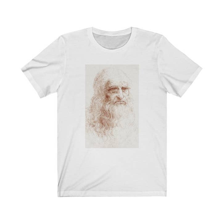 Random Pieces of 8 – wholesale Grafisk T-shirt - Unisex – Leonardo da Vinci T-shirt0