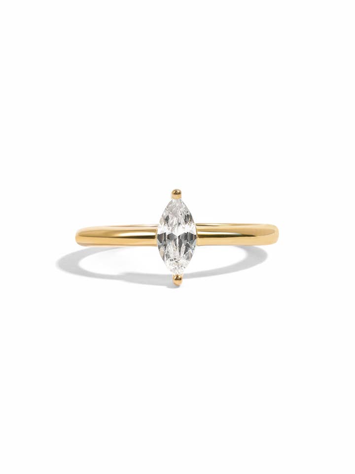Solitaire Marquise Ring for wholesale by Sami Jewels