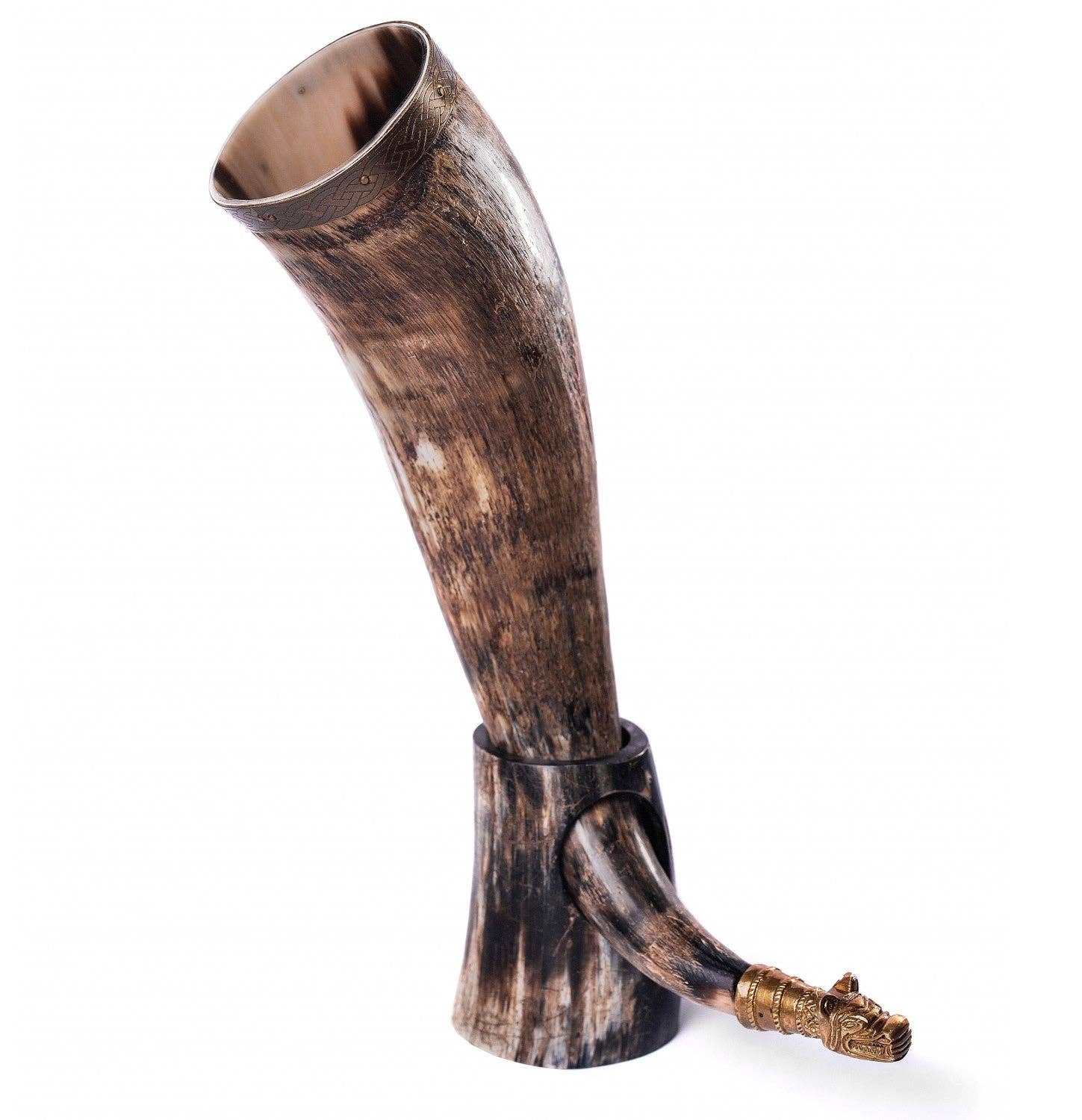 Norse Tradesman – wholesale Dricksglas och koppar – Vikingasdrickshorn med stativ33