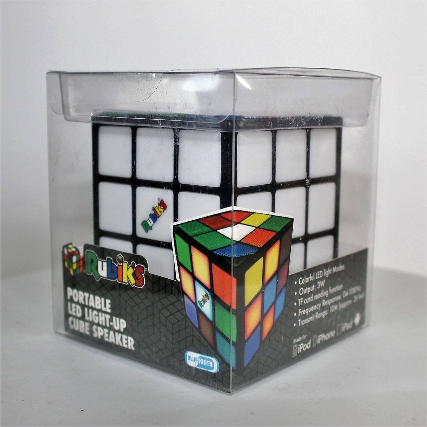 Brand Partners Group - Wholesale Speakers - Rubik's Portable LED Light-Up Cube Bluetooth Speaker2