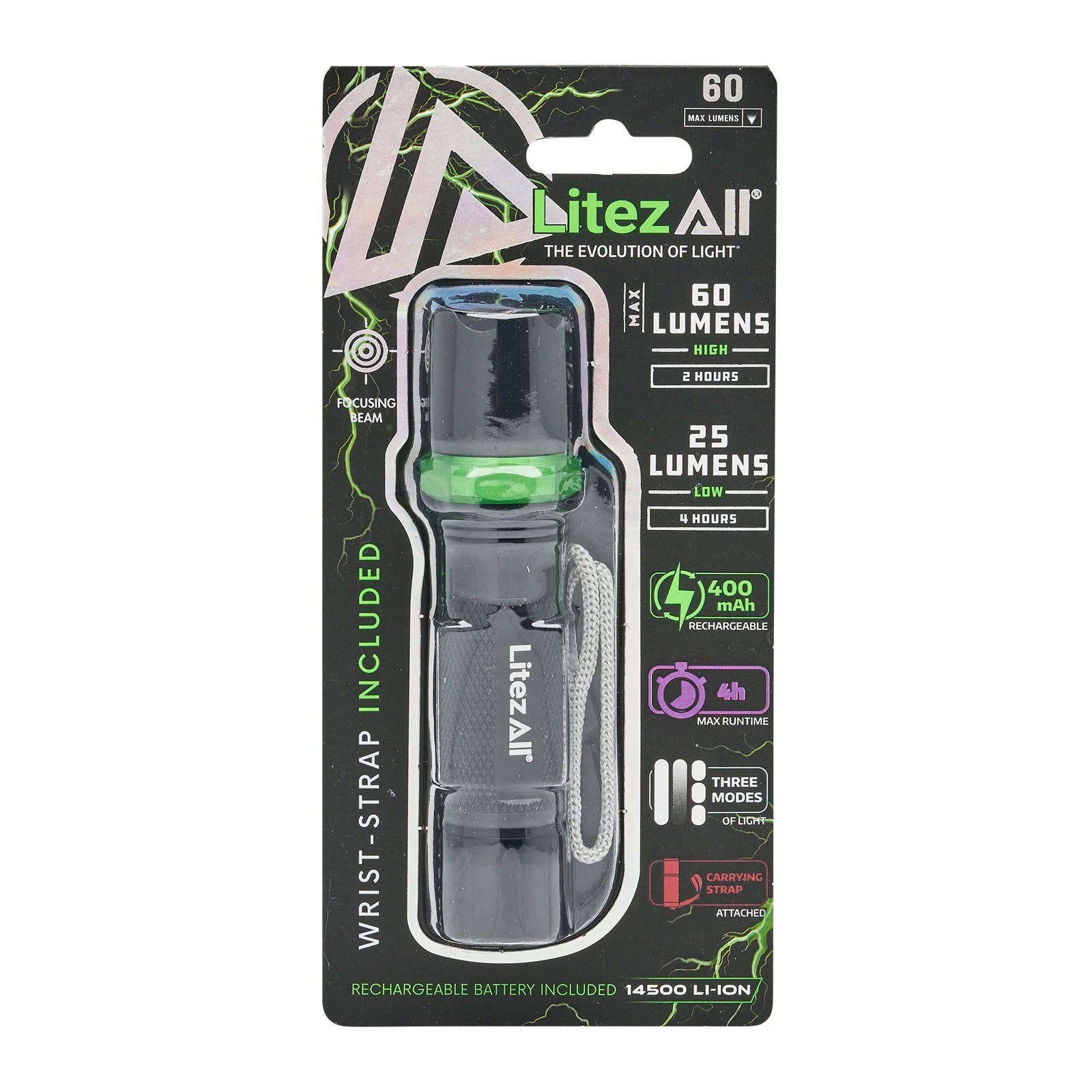 LitezAll - Wholesale Flashlight - LitezAll Rechargeable Mini Tactical Flashlight19