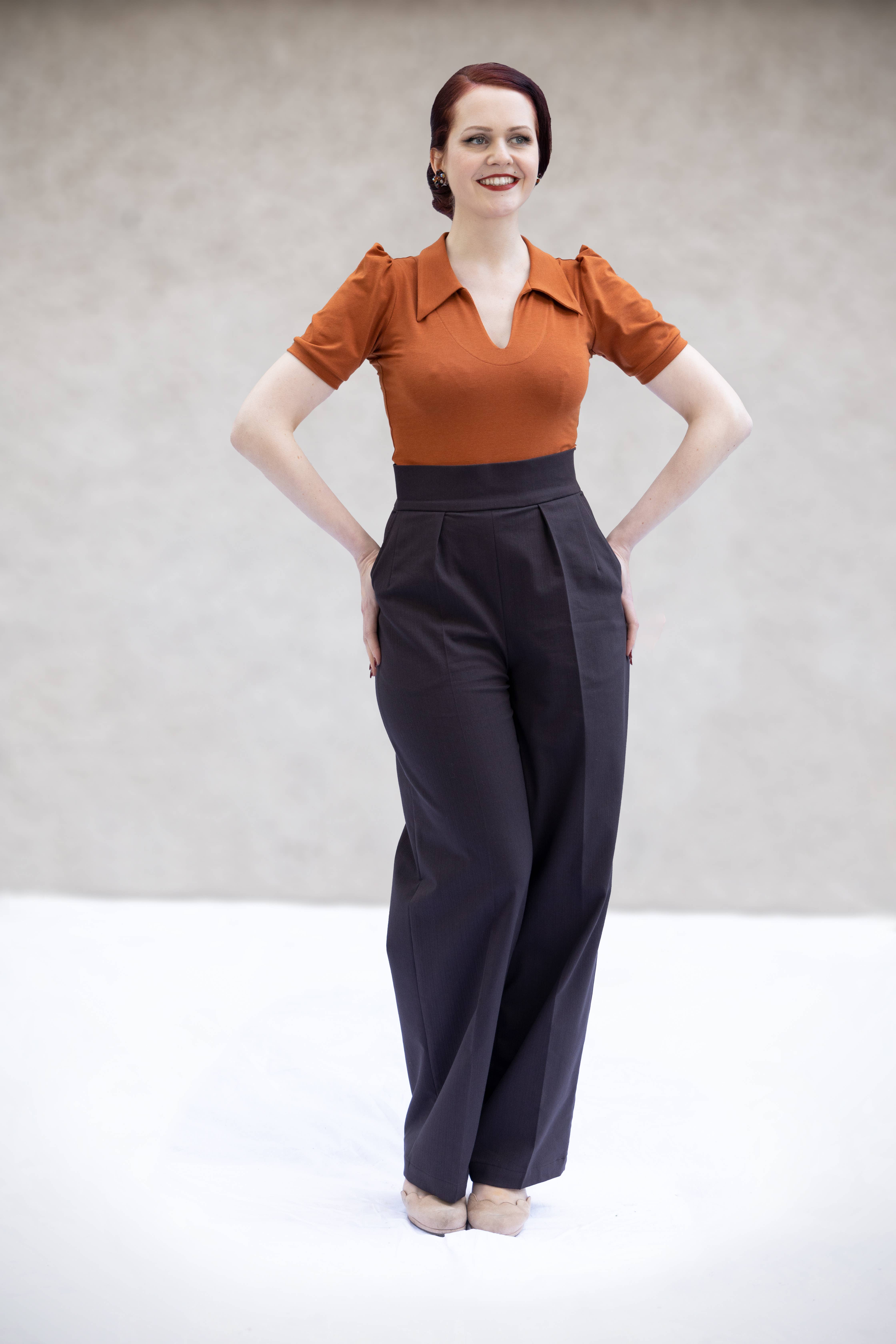 Gabriele Sabe - Wholesale Pants - Women's - Brooke, wide pants with a broad waistband