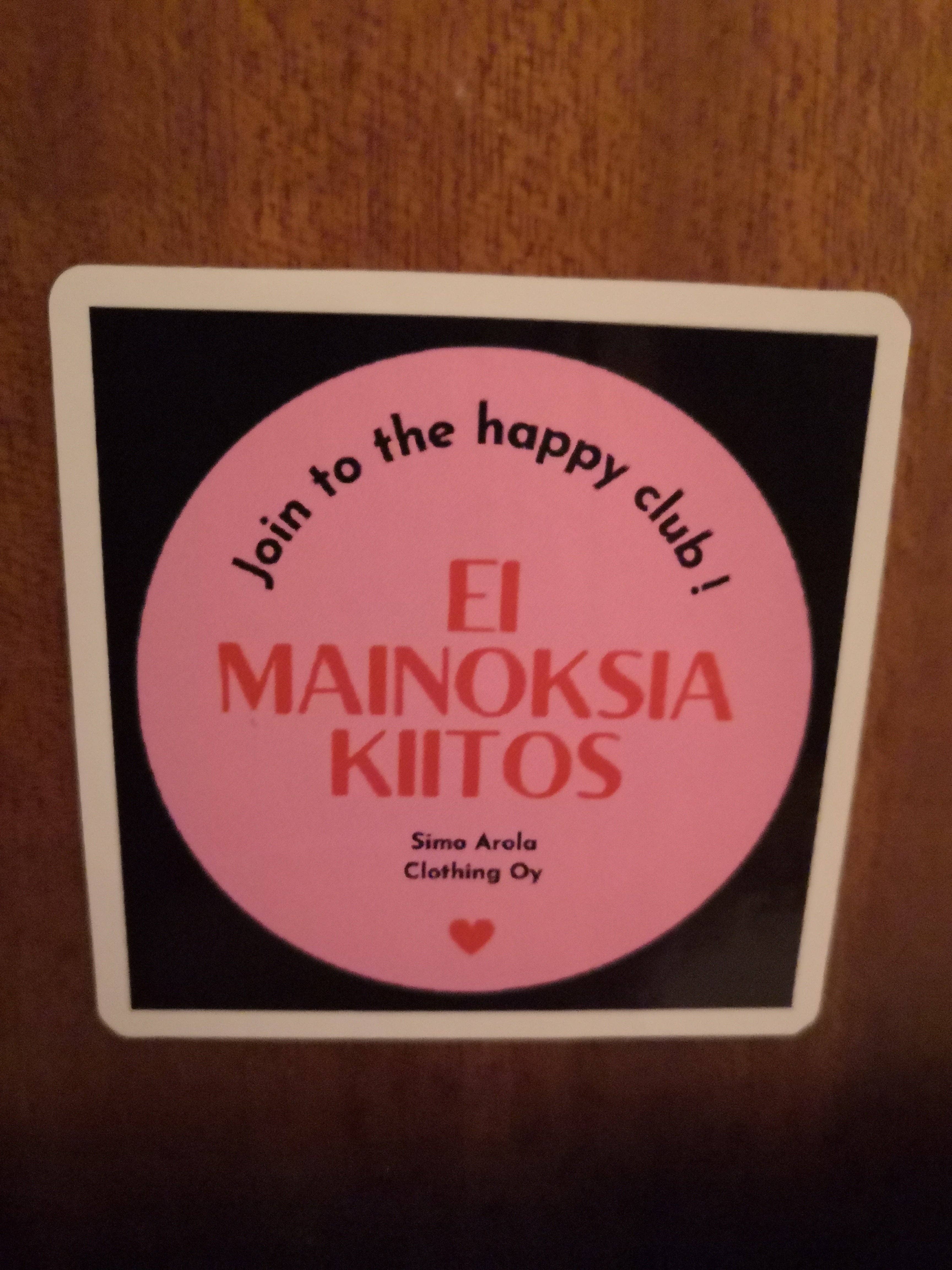 Simo Arola Clothing - Wholesale Sticker - Ei Mainoksia Tarra 112