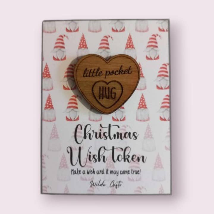 Gnomes christmas pocket hug for wholesale by Wilde Gifts UK