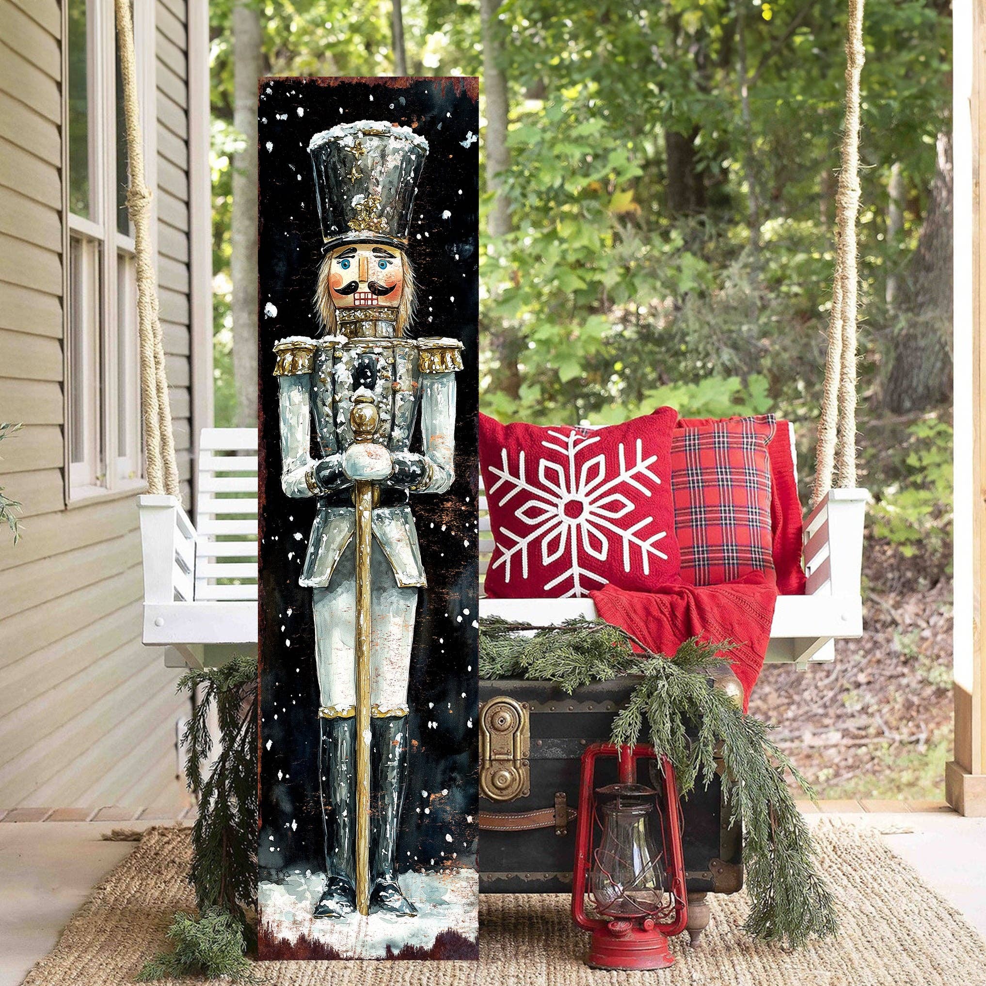TX USA Corporation - Wholesale Christmas Decoration - Elegant Nutcracker Christmas Porch Sign | Grand Holiday Home Decor4