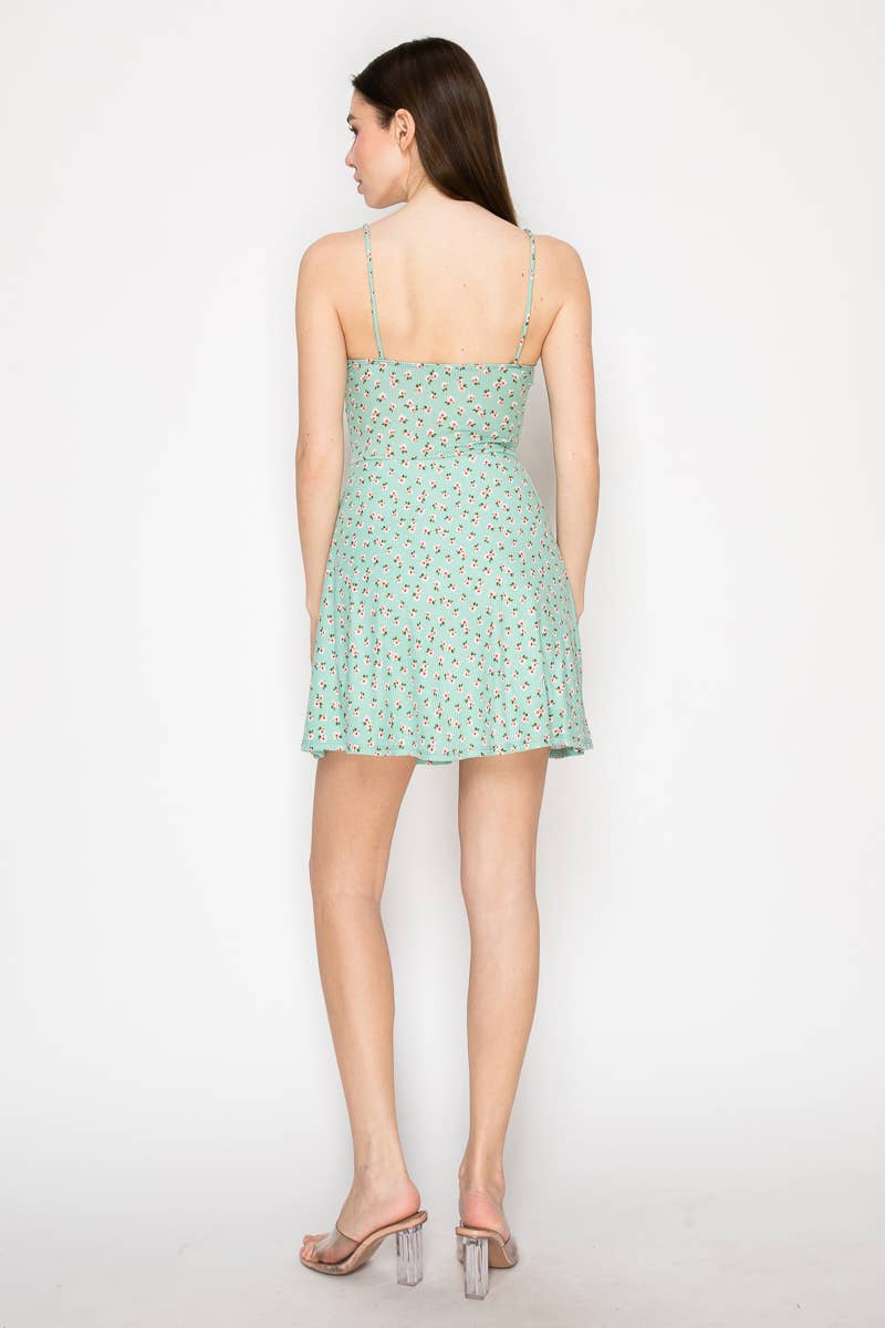 Kimcine – Vestido - Mulher por atacado – KD9815-COLEÇÃO DE FLORES PRIMAVERA&VERÃO(NATAL)21