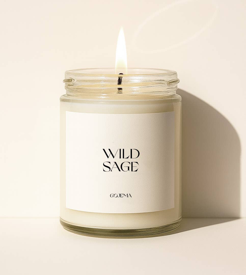 Gojema - Wholesale Jar/Filled Candle - Wild Sage - Classic Soy Candle1