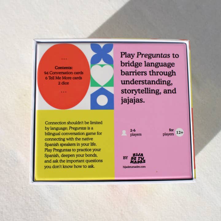Hija De Tu Madre – Jogo de cartas por atacado – Jogo de Cartão de Conversa Bilingue Preguntas5