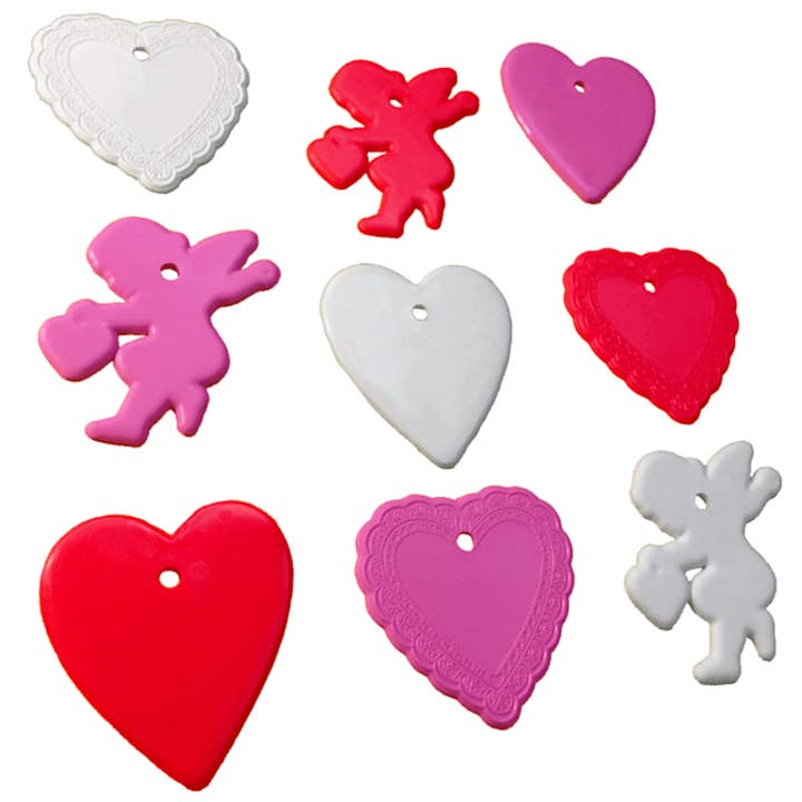 8 Gram Valentine Mix Balloon Weights - 25 per bag for wholesale by Control Balloon Products