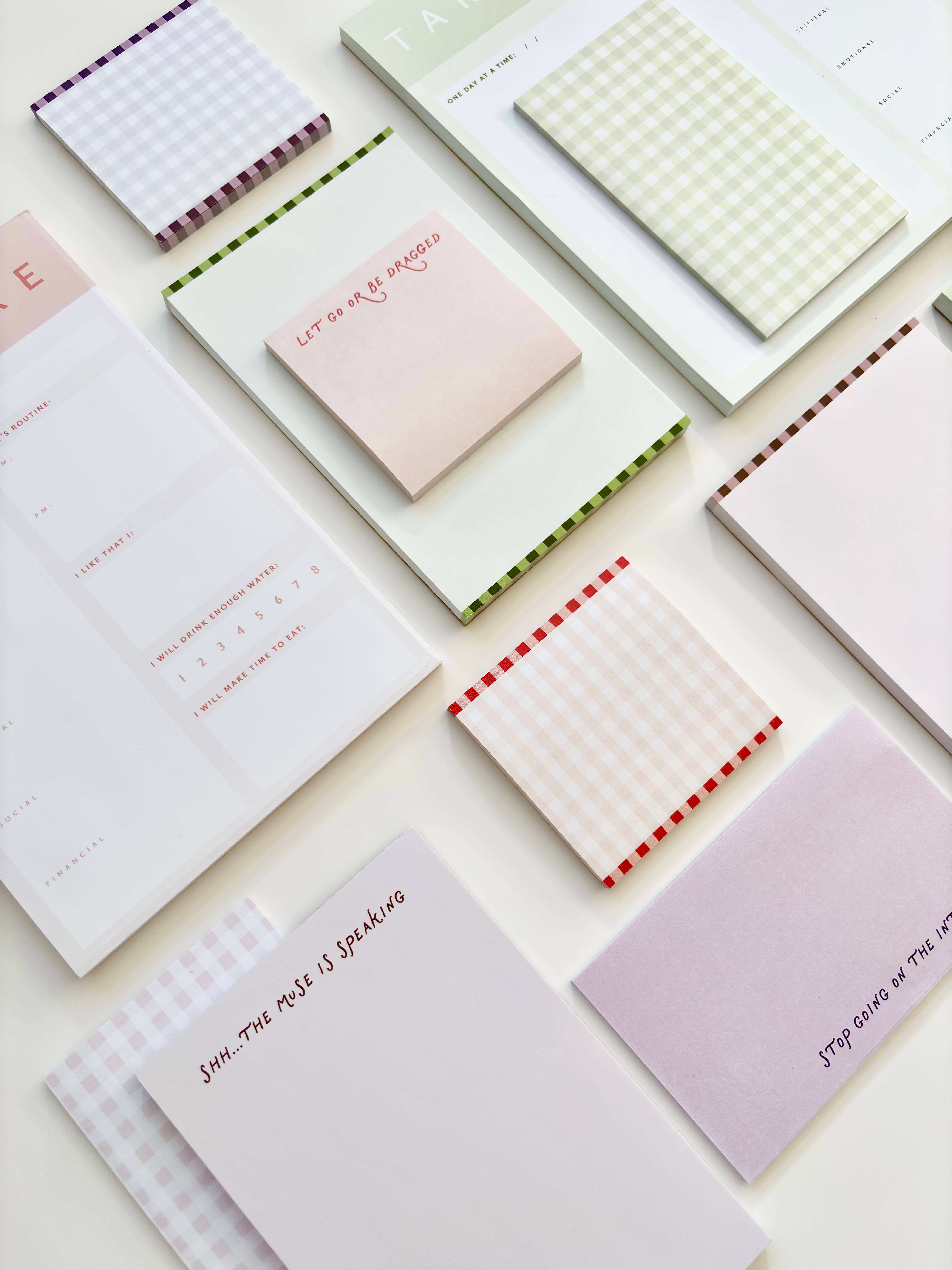 coux coux creative - Wholesale Sticky Notes - Gingham Sticky Notes4