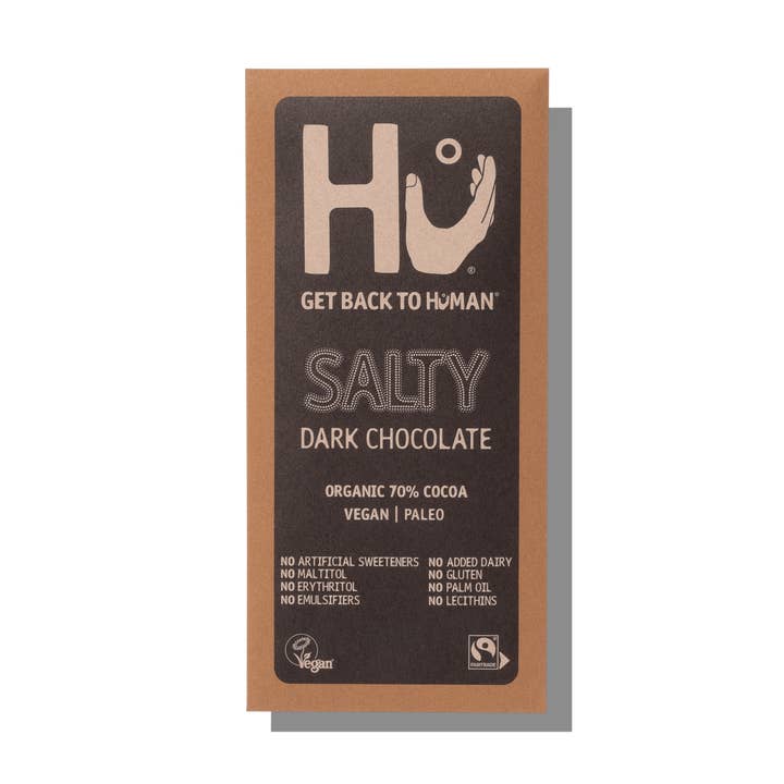 Hu Salty Dark Chocolate Bar - Box of 12 for wholesale by Hu