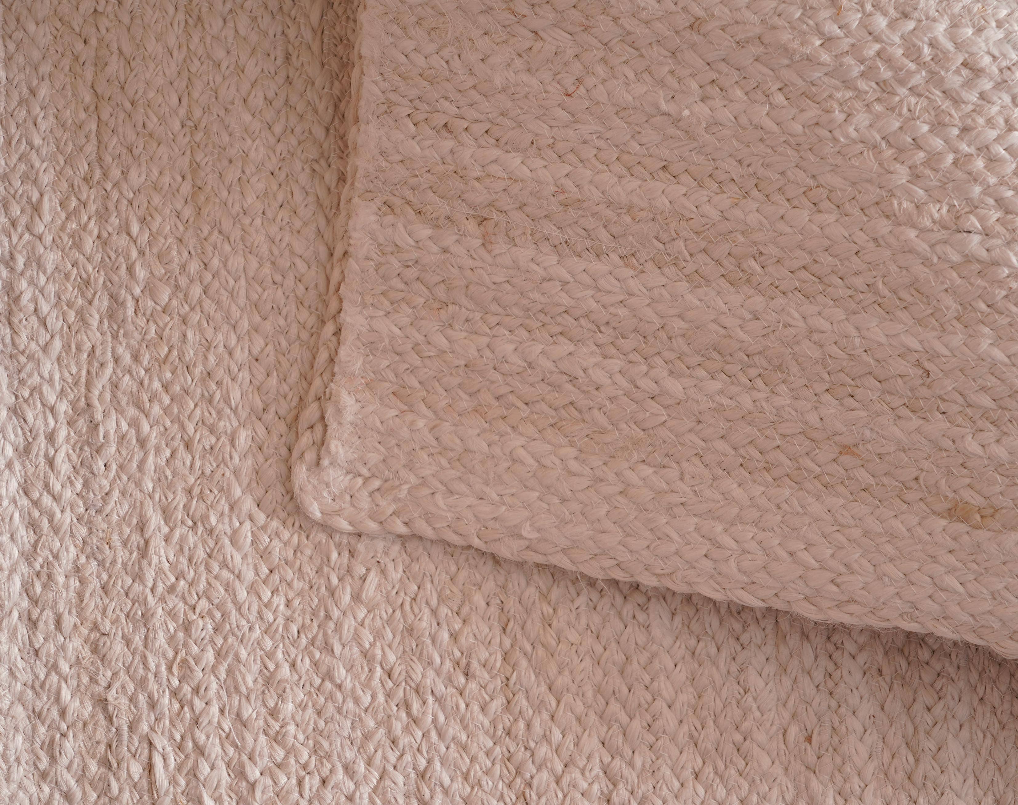 Chouhan Rugs – wholesale Area rug – Hand Braided Off White Jute Runner Rug Vintage Large Runner5