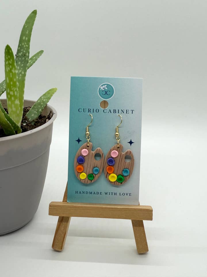 Petite Palettes - Polymer Clay Earrings for wholesale by Curio Cab