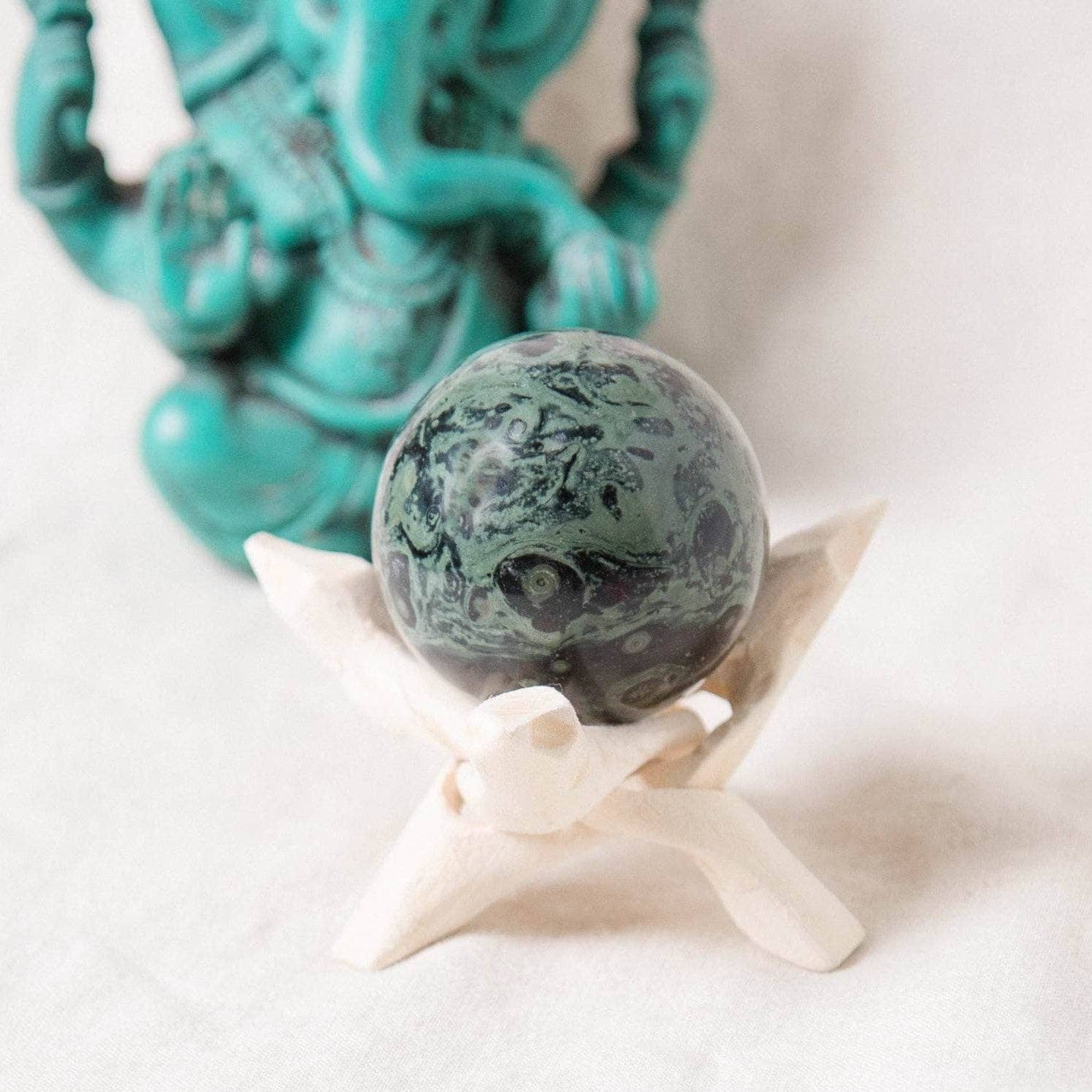 Tiny Rituals - Wholesale Spiritual Stone/Crystal - Kambaba Jasper Sphere - AAA Premium Quality60