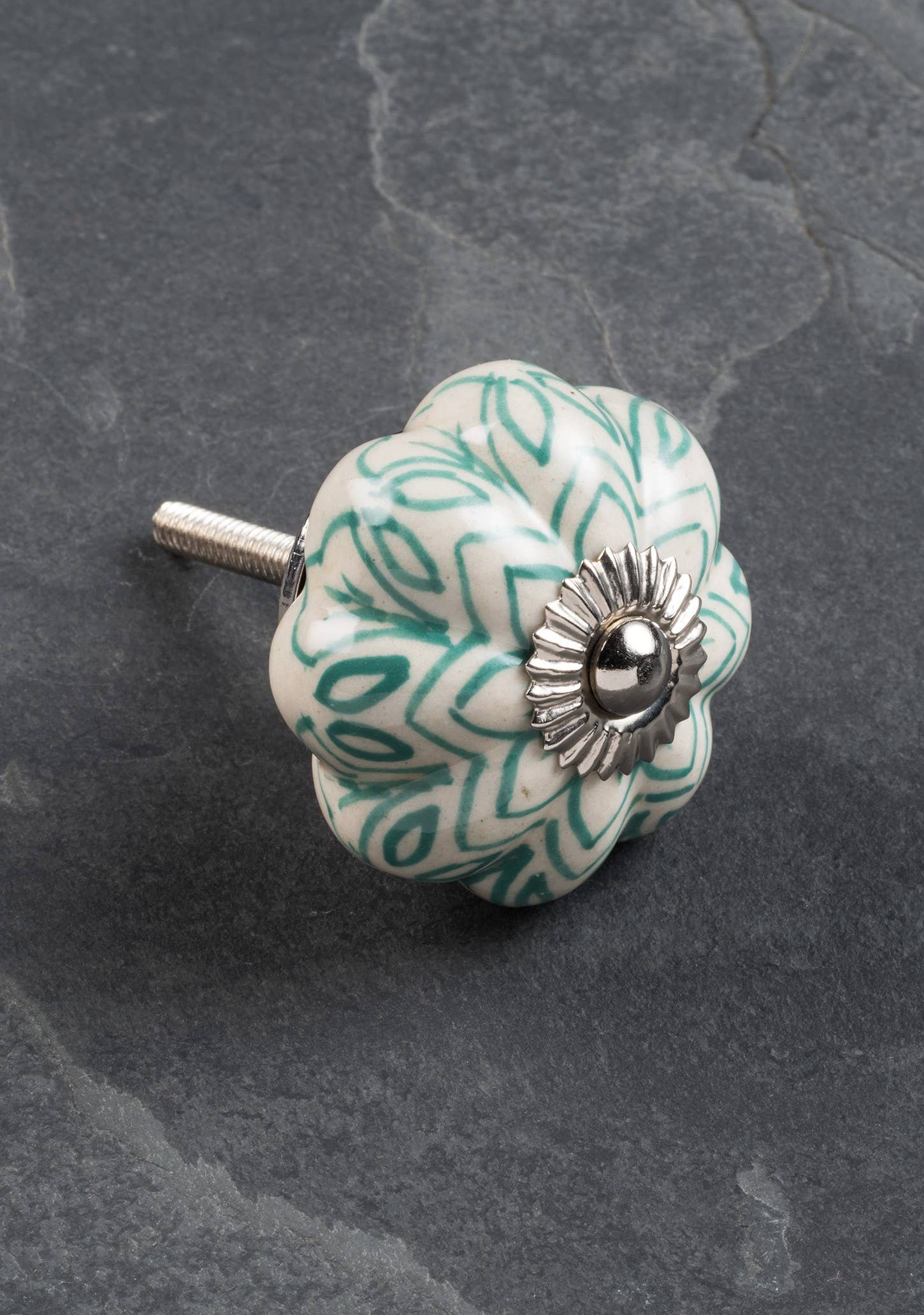 Terracota (TR) Pomo de cerámica pintado a mano - Colores contemporáneos de venta al por mayor en Faire3